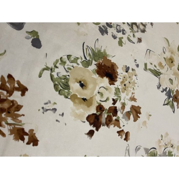 LANCETTI Beige Floral Silk Scarf ITALY 35”/ 34” EC - Picture 5 of 5